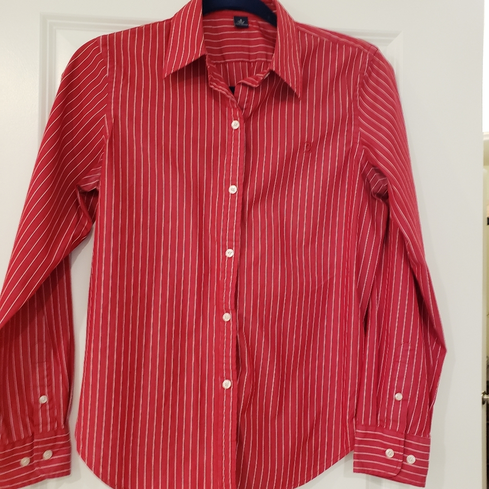 Chaps Red button down shirt